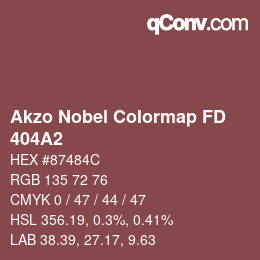 Farbcode: Akzo Nobel Colormap FD - 404A2 | qconv.com