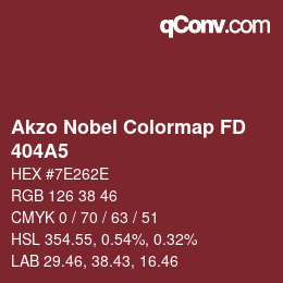 Code couleur: Akzo Nobel Colormap FD - 404A5 | qconv.com