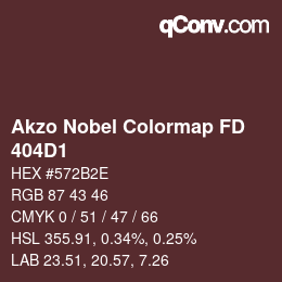 Código de color: Akzo Nobel Colormap FD - 404D1 | qconv.com