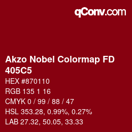 Code couleur: Akzo Nobel Colormap FD - 405C5 | qconv.com