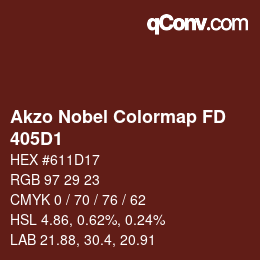 Color code: Akzo Nobel Colormap FD - 405D1 | qconv.com