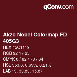 Code couleur: Akzo Nobel Colormap FD - 405G3 | qconv.com