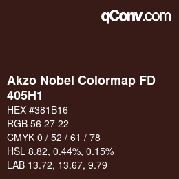 Código de color: Akzo Nobel Colormap FD - 405H1 | qconv.com