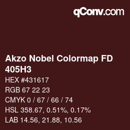 Code couleur: Akzo Nobel Colormap FD - 405H3 | qconv.com