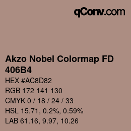 Color code: Akzo Nobel Colormap FD - 406B4 | qconv.com