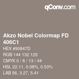 Color code: Akzo Nobel Colormap FD - 406C1 | qconv.com