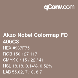 Color code: Akzo Nobel Colormap FD - 406C3 | qconv.com