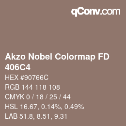 Código de color: Akzo Nobel Colormap FD - 406C4 | qconv.com