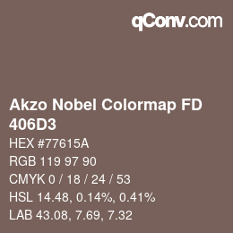 Código de color: Akzo Nobel Colormap FD - 406D3 | qconv.com