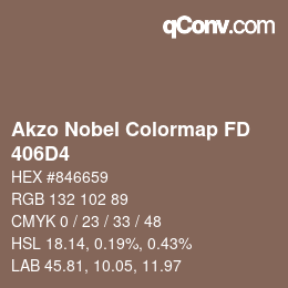 Color code: Akzo Nobel Colormap FD - 406D4 | qconv.com