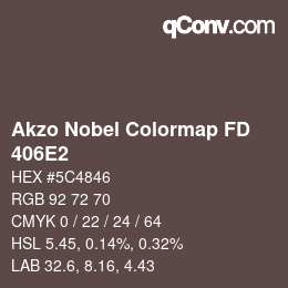 Color code: Akzo Nobel Colormap FD - 406E2 | qconv.com