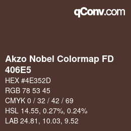 Color code: Akzo Nobel Colormap FD - 406E5 | qconv.com