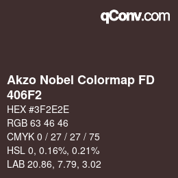 Color code: Akzo Nobel Colormap FD - 406F2 | qconv.com