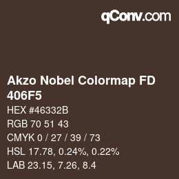 Code couleur: Akzo Nobel Colormap FD - 406F5 | qconv.com