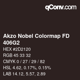 Code couleur: Akzo Nobel Colormap FD - 406G2 | qconv.com