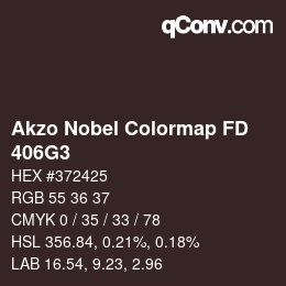 Código de color: Akzo Nobel Colormap FD - 406G3 | qconv.com