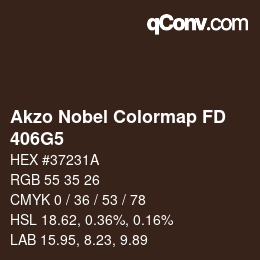 Color code: Akzo Nobel Colormap FD - 406G5 | qconv.com