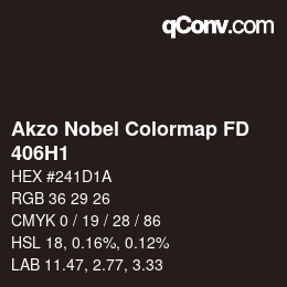 Color code: Akzo Nobel Colormap FD - 406H1 | qconv.com