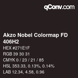 Color code: Akzo Nobel Colormap FD - 406H2 | qconv.com