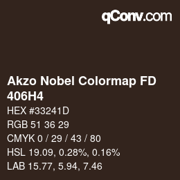 Color code: Akzo Nobel Colormap FD - 406H4 | qconv.com