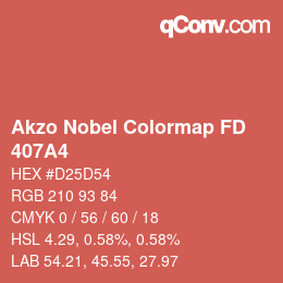 Color code: Akzo Nobel Colormap FD - 407A4 | qconv.com