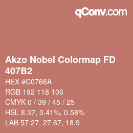 Color code: Akzo Nobel Colormap FD - 407B2 | qconv.com