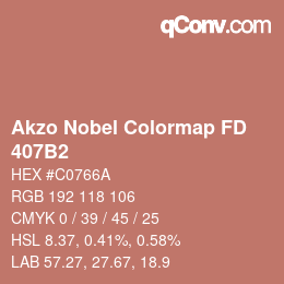 Code couleur: Akzo Nobel Colormap FD - 407B2 | qconv.com