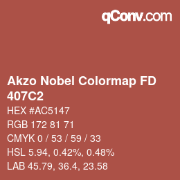 Code couleur: Akzo Nobel Colormap FD - 407C2 | qconv.com