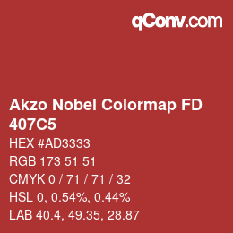 Color code: Akzo Nobel Colormap FD - 407C5 | qconv.com