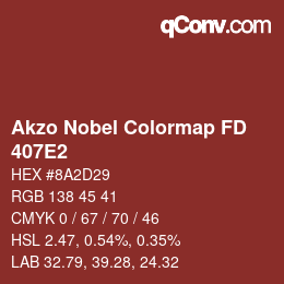 Color code: Akzo Nobel Colormap FD - 407E2 | qconv.com