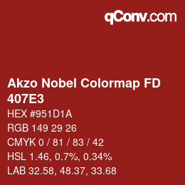 Color code: Akzo Nobel Colormap FD - 407E3 | qconv.com