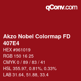 Color code: Akzo Nobel Colormap FD - 407E4 | qconv.com