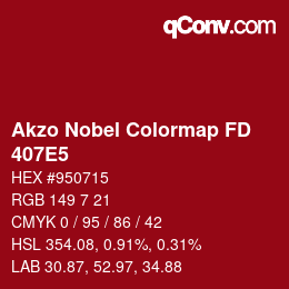 Color code: Akzo Nobel Colormap FD - 407E5 | qconv.com