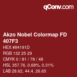 Color code: Akzo Nobel Colormap FD - 407F3 | qconv.com