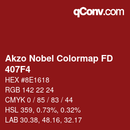 Color code: Akzo Nobel Colormap FD - 407F4 | qconv.com