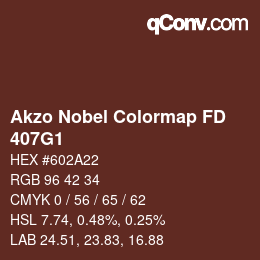 Color code: Akzo Nobel Colormap FD - 407G1 | qconv.com