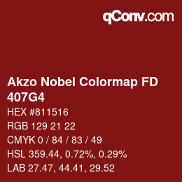 Color code: Akzo Nobel Colormap FD - 407G4 | qconv.com