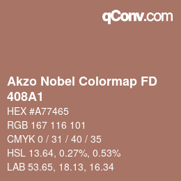 Color code: Akzo Nobel Colormap FD - 408A1 | qconv.com