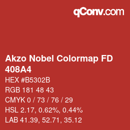 Farbcode: Akzo Nobel Colormap FD - 408A4 | qconv.com