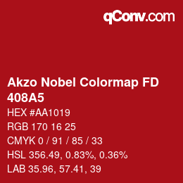 Código de color: Akzo Nobel Colormap FD - 408A5 | qconv.com