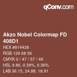 Color code: Akzo Nobel Colormap FD - 408D1 | qconv.com