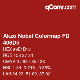 Color code: Akzo Nobel Colormap FD - 408D5 | qconv.com