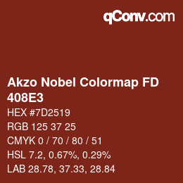 Código de color: Akzo Nobel Colormap FD - 408E3 | qconv.com