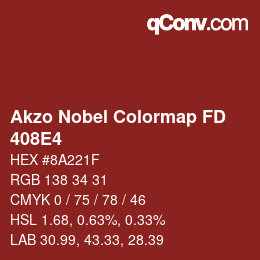 Color code: Akzo Nobel Colormap FD - 408E4 | qconv.com