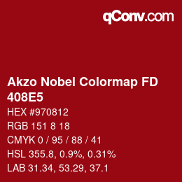 Color code: Akzo Nobel Colormap FD - 408E5 | qconv.com