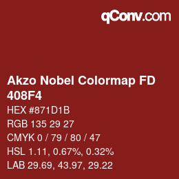 Color code: Akzo Nobel Colormap FD - 408F4 | qconv.com