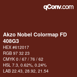 Color code: Akzo Nobel Colormap FD - 408G3 | qconv.com