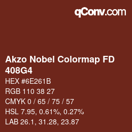 Color code: Akzo Nobel Colormap FD - 408G4 | qconv.com