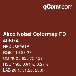 Code couleur: Akzo Nobel Colormap FD - 408G4 | qconv.com