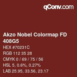 Color code: Akzo Nobel Colormap FD - 408G5 | qconv.com